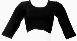 Long sleeve Stretch Choli BLACK